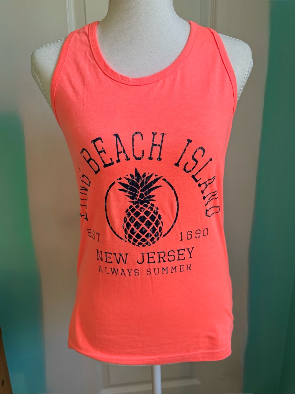 NWT Women's Long Beach Island, NJ Tee LARGE